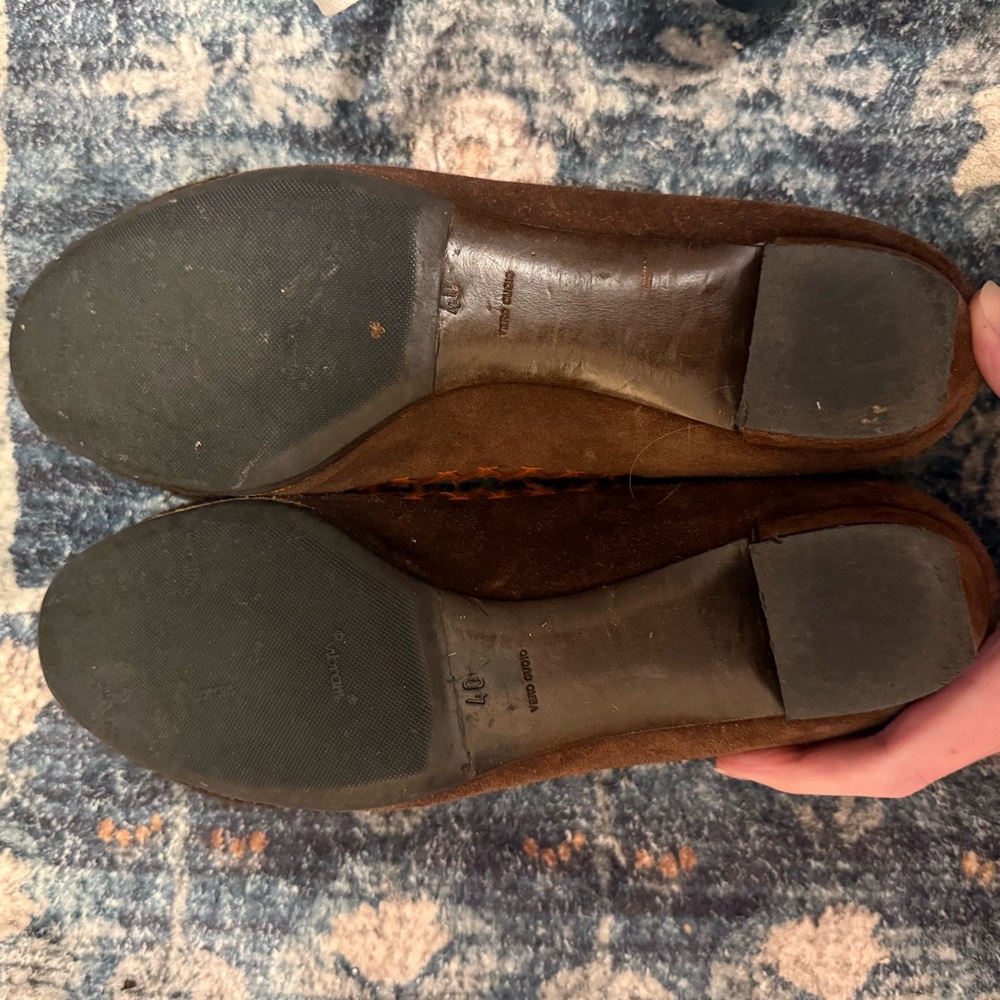 Miu Miu Brown Suede Flats - Picture 3 of 6